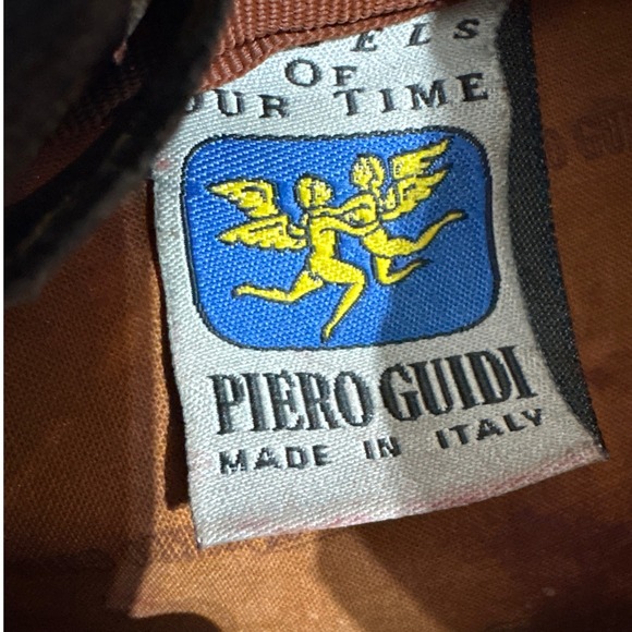 Piero Guidi Magic Circus Black Coated Canvas Crossbody Bag Made in Italy Angel - Picture 6 of 9